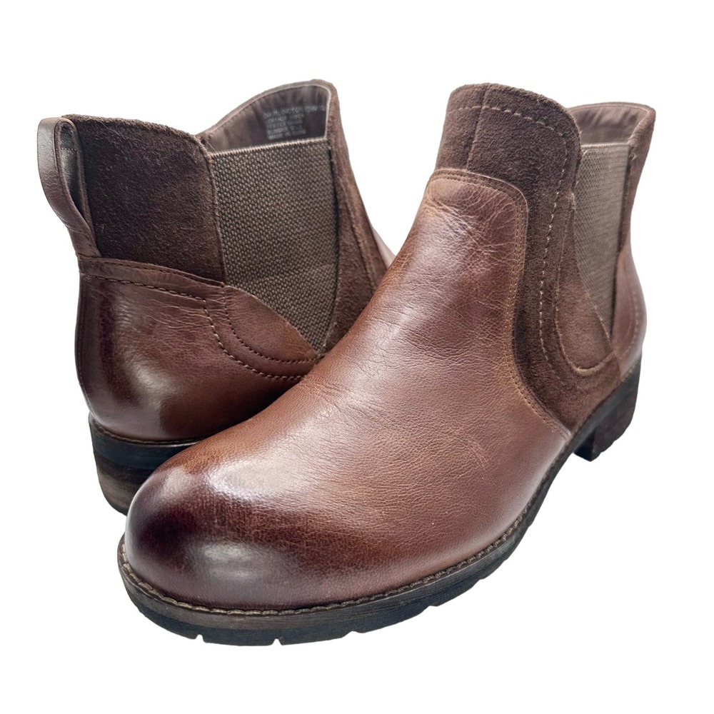 Abeo | Women | Darlington Tan Leather Side Zip Ankle Booties | Size 7